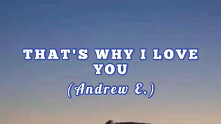 Andrew E._THAT'S WHY I LOVE YOU_-_(lyrics)_