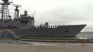 USS Kauffman (FFG 59) underway on last deployment of a frigate