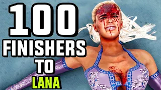 WWE 2K20 100 Finishers To Lana!