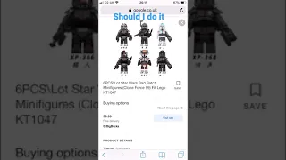 Should I do it to get Lego bad batch fake mini figures