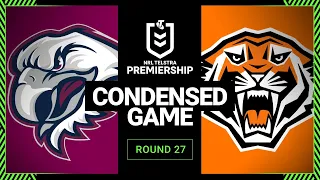 NRL 2023 | Manly-Warringah Sea Eagles v Wests Tigers | Condensed Match, Round 27