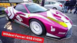 THE WILDEST WIDEBODY FERRARI 458 EVER! *STRAIGHT PIPED*