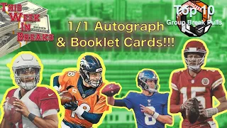 $5,000 FOOTBALL CARD & TWO 1/1s IN ONE BOX 😳🔥 Insane Autograph & Shield Cards This Week In Breaks