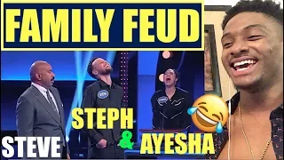 Ayesha & Steph Curry SLAM DUNK Fast Money! | Celebrity Family Feud - ALAZON REACTION EPI 471