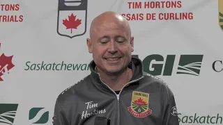 Media Scrum - Draw 18 - 2021 Tim Hortons Curling Trials