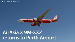 AirAsia X is back! (9M-XXZ) arrives & departs Perth Airport on January 7, 2022.