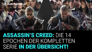 Alle 14 Epochen aus Assassin's Creed