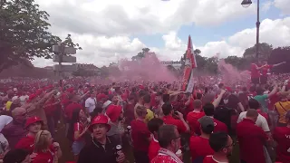 Liverpool Fan park in Paris opening in 1 hour! 🔴