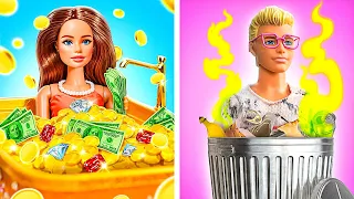 Oh non! Ken et Barbie sont perdus | Astuces et Bricolages pour Relooking de Riche vs Pauvre