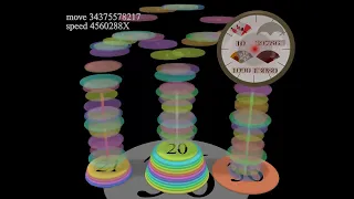 Solving 36-disc Hanoi Tower stack puzzle! (2179 Years @ 1 Move/Second)