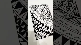 Timelapse of Polynesian design