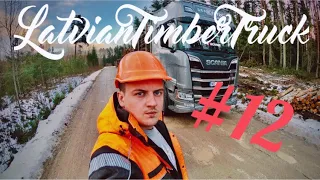 Latvian Timber Truck #12 Bedres ,un Sniegs