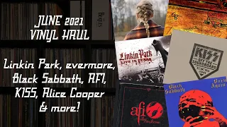 JUNE 2021 VINYL HAUL - Linkin Park, evermore, Black Sabbath, AFI, KISS, Alice Cooper & more!