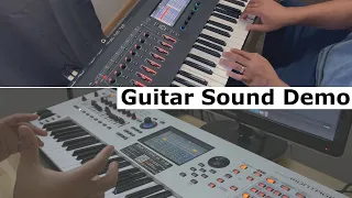 Roland Fantom vs Yamaha Montage - Guitar Sound Demo