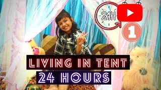 Living in a tent for 24 hours Challenge by Priyanshi | Part 2 - Vol 1 |  #learnwithpriyanshi