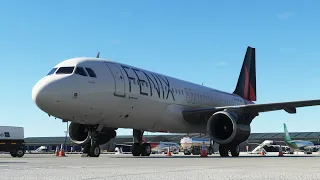 Testing the updated Fenix Airbus A320 at Stansted in Microsoft Flight Simulator