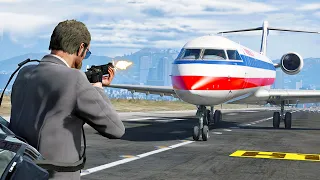 Trevor Philips commandeers the plane - GTA 5 Action film