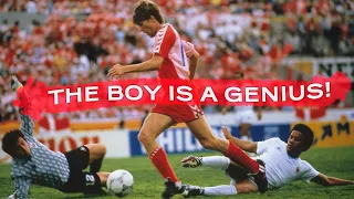 Michael Laudrup's Greatest World Cup Performance | Denmark vs Uruguay 1986