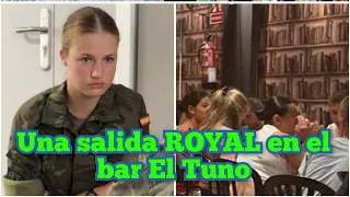 La princesa Leonor tiene su primera salida a un bar #leonor_sofia #princesaleonor #realeza_española