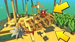 ВЫЖИВШИЕ РАЗОБРАЛИ НА ЧАСТИ СТАРЫЙ ДРЯХЛЫЙ ПЛОТ! ВЫЖИВАНИЕ В SCRAP MECHANIC