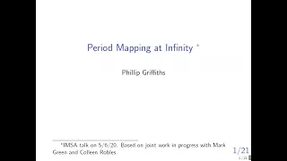 Period Mapping at Infinity