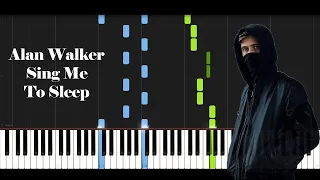 Alan Walker - Sing Me To Sleep Synthesia Piano Cover + [MIDI]