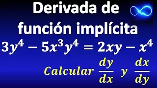 Derivada de funciones implícitas (Ejemplo resuelto 2)