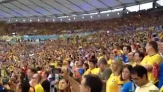 Himno Nacional de Colombia (Colombia vs. Uruguay - Mundial Brasil 2014)