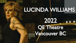 Lucinda Williams 2022 live at QE Theatre Vancouver BC