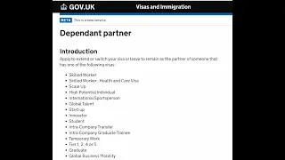 Apply to Extend/Switch Visa as the partner (Dependent Visa Extension - PBS/Skilled Worker) - Latest