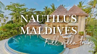 THE NAUTILUS MALDIVES 🌴 Full Tours of all Room Categories (Houses - Residences) to help you choose ✅