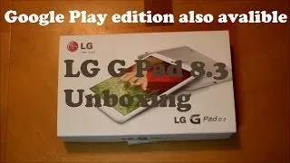 LG G Pad 8.3 unboxing