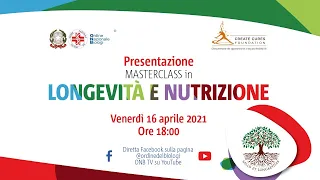 Longevità e Nutrizione - Diretta con Valter Longo