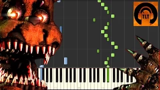 FNAF 4 Song - I Got No Time - The Living Tombstone [Piano Tutorial] (Synthesia) // SHEET MUSIC