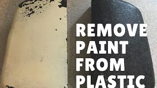 How I...remove paint from plastic - the NATURAL and SAFE way!