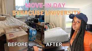 COLLEGE MOVE-IN DAY + GRWM FOR BACK TO SCHOOL 2023 |Syracuse University |🍊(summer edition)