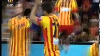 RK Vardar vs  Barcelona 21 09 13 KOMITI SKOPJE Standing ovation for KIRE LAZAROV