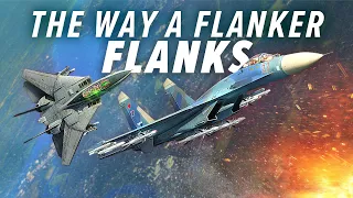 SU-27 Flanker VS F-14 Tomcat Dogfight | DCS World