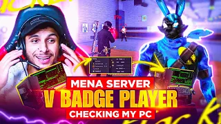 MENA SERVER V BADGE PLAYER CHECK MY PC - GARENA FREE FIRE