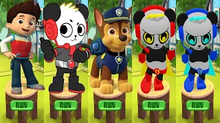 Tag with Ryan vs PAW Patrol Ryder Run - All Combo Panda Skins Unlocked All Characters Gameplay