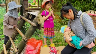 The journey to find a family for the abandoned baby - single mother makes her own stove to cook