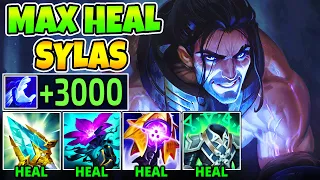 SYLAS, BUT IT'S MAX HEAL BUILD (THIS SUSTAIN IS NOT BALANCED) - League of Legends