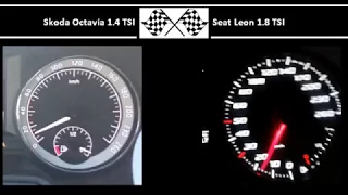 Skoda Octavia 1.4 TSI VS. Seat Leon 1.8 TSI - Acceleration 0-100km/h