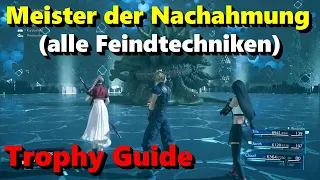Final Fantasy VII Remake Meister der Nachahmung Trophy Guide Feindtechniken Feindeskönnen Materia