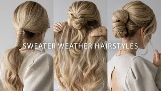 SWEATER WEATHER HAIRSTYLES 2020 ❄️ EASY HAIRSTYLES FOR LONG & MEDIUM HAIR