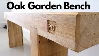 How to Build an Oak Garden Bench