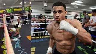 Rolly Romero gets dropped by KO artist J'Hon Ingram in sparring!