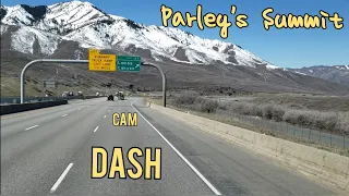 Parley's Summit, Utah I-80. Time Lapse Dash Cam Video.