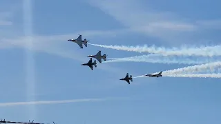 BEST OF US AIR FORCE THUNDERBIRDS AIR SHOW AT LAKELAND SUN N FUN AEROSPACE EXPO 2024, LAKELAND, FL