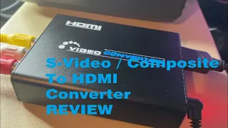 eSynic S-video Composite to HDMI converter / Upscaler tested on an Oric -1,  and Atari XL/XE